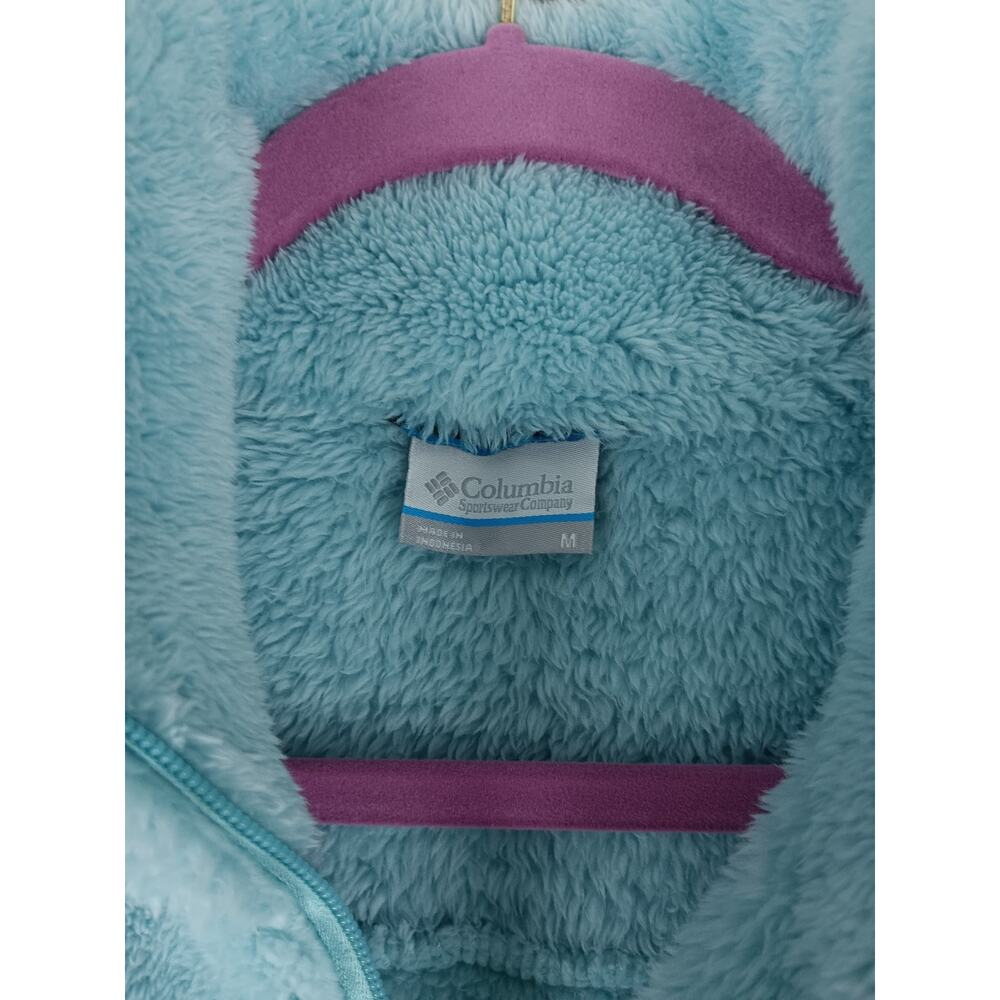Columbia Benton Springs Fleece Performance Jacket‎ Womens Medium Light Teal Blue - Picture 5 of 11